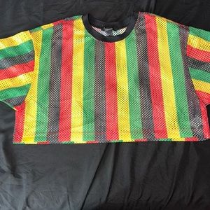 Short sleeve mesh top, never worn